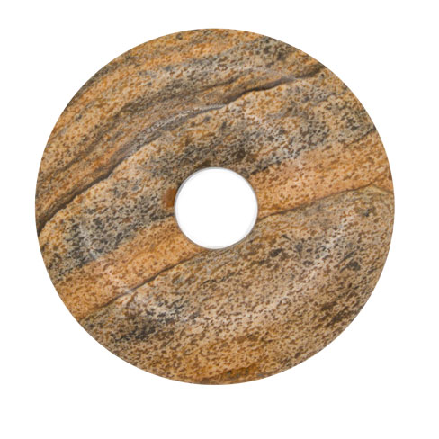 Landskapsjaspis donut 30 mm
