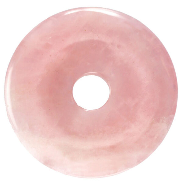 Rosenkvarts donut 40 mm